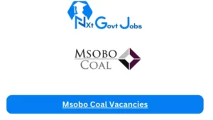 x1 Msobo Coal Vacancies 2025 Opportunities @sahris.sahra.org.za Career Portal